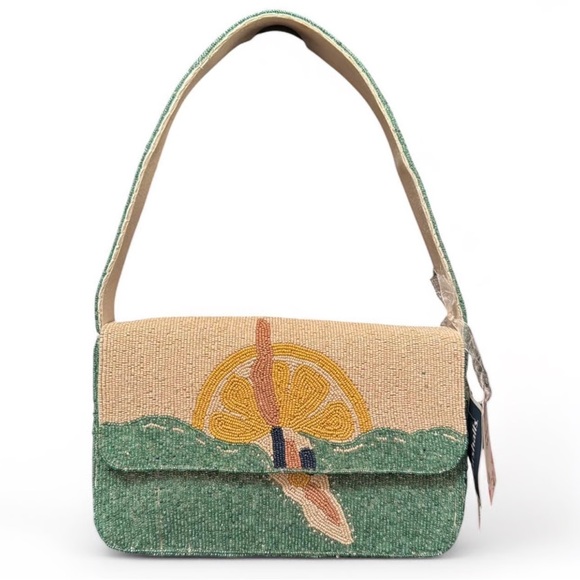 T.J.Maxx Handbags - TJ Maxx Beaded Lemon Swimmer Shoulder Bag Viral TikTok Purse Marshalls OS NWT
